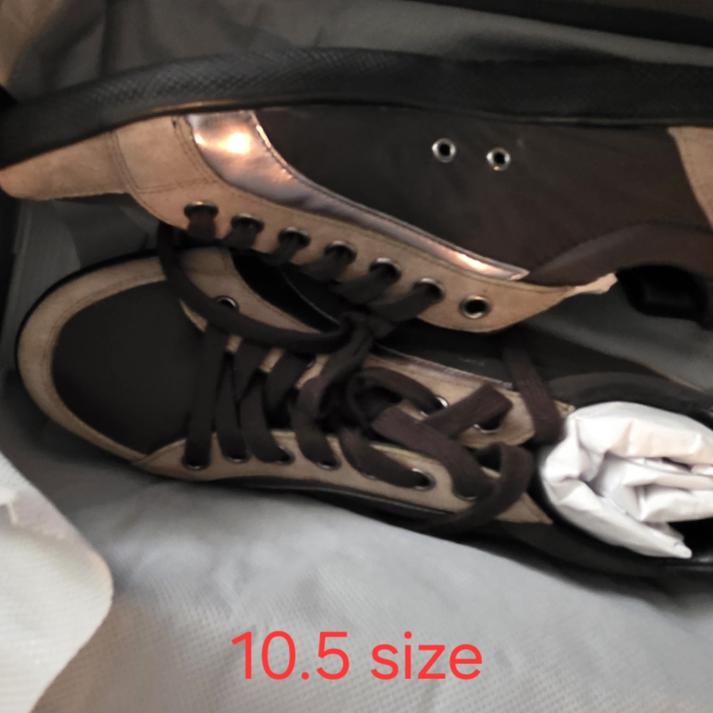 Prada Gray and Red Shoe Box